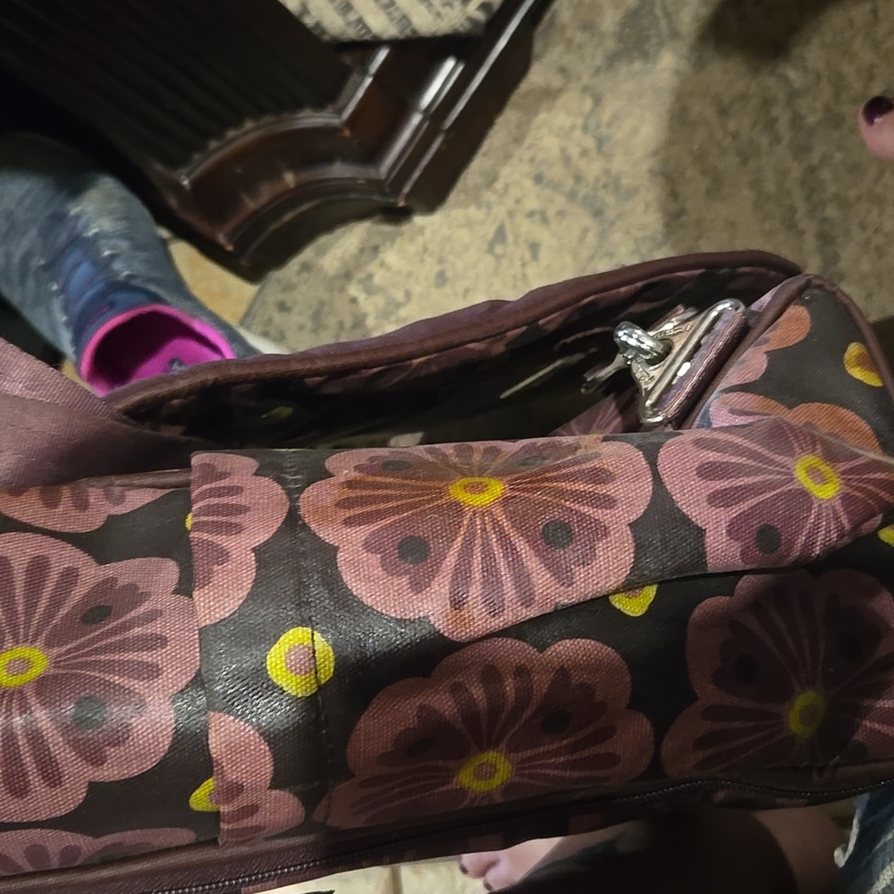 Floral Patterned Diaper Bag, Euc - image 6